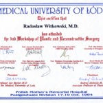 Certyfikat 1994.10.17 szkolenie Lodz