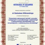 Certyfikat 2000.05.13 Konferencja Osteologii Krakow