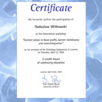 Certyfikat 2004.04.22 szkolenie Lucerne Szwajcaria