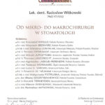 Certyfikat 2004.10.06 szkolenie Warszawa