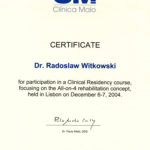 Certyfikat 2004.12.06 szkolenie Lizbona Portugalia