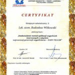 Certyfikat 2005.06.26 szkolenie Lodz