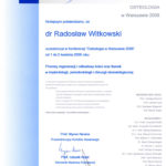 Certyfikat 2006.04.01 szkolenie Warszawa