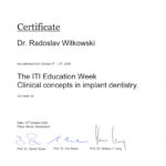 Certyfikat 2006.10.13 szkolenie Berne Szwajcaria