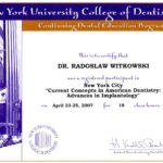 Certyfikat 2007.04.23 25 szkolenie Nowy Jork