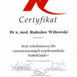 Certyfikat 2007.10.06 szkolenie Sopot