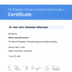 Certyfikat 2008.05.17 szkolenie Berno Szwajcaria