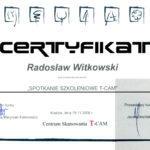 Certyfikat 2008.11.19 szkolenie Krakow