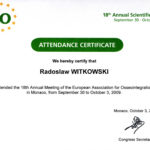 Certyfikat 2009.10.03 szkolenie Monako