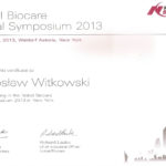 Certyfikat 2013.06.20 symposium Nowy Jork