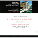 Certyfikat 2017.06.23 szkolenie Venecja