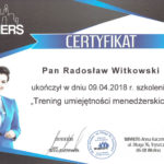 Certyfikat 2018.04.09 szkolenie Wtelno